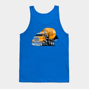 Cartoon Mixer Truck Tank Top